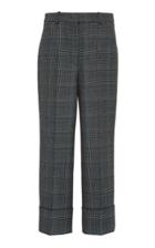 Michael Kors Collection Cropped Wool Check Pant