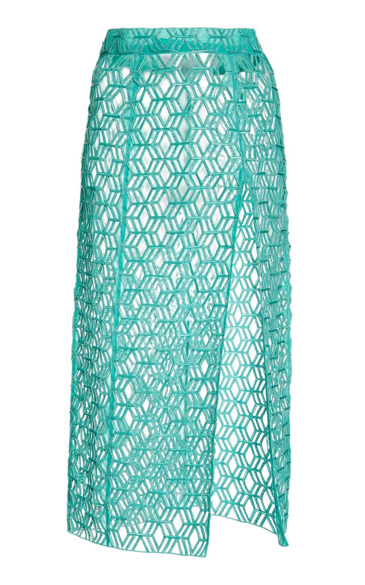 Moda Operandi Alitte High-rise Open-knit Skirt