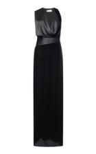 Lanvin Sleeveless Cowl Neck Gown