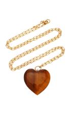 Haute Victoire 18k Gold And Tiger's Eye Necklace