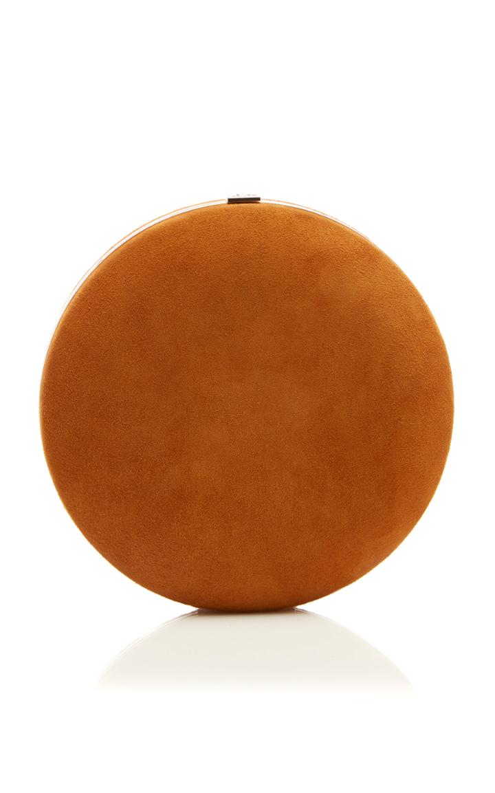 Lanvin Round Small Suede Minaudiere