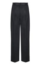 Moda Operandi Hanna Fiedler Ludwig Silk-trimmed Wool Wide-leg Trousers