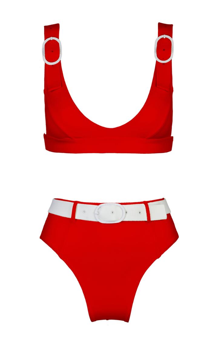 Moda Operandi Medina Swimwear Typhoon High Waisted Bikini Top