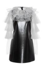 Philosophy Di Lorenzo Serafini Eco-leather Lace Dress