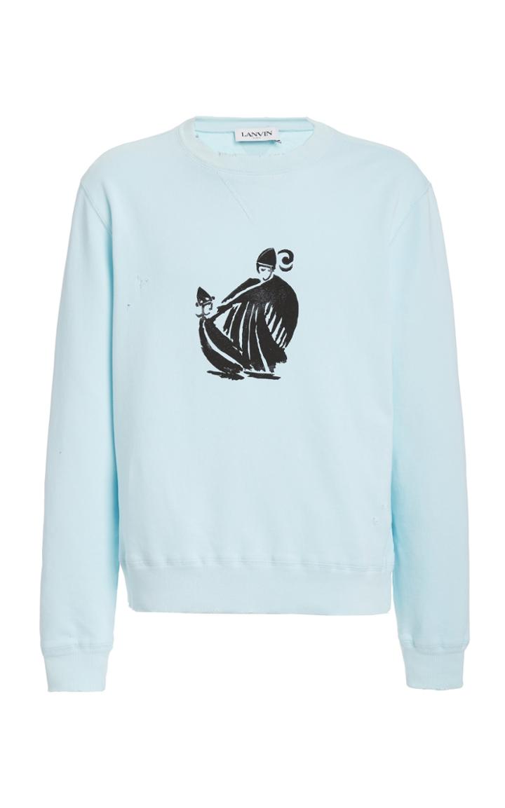 Lanvin Mother & Child Distressed Sweatshirt