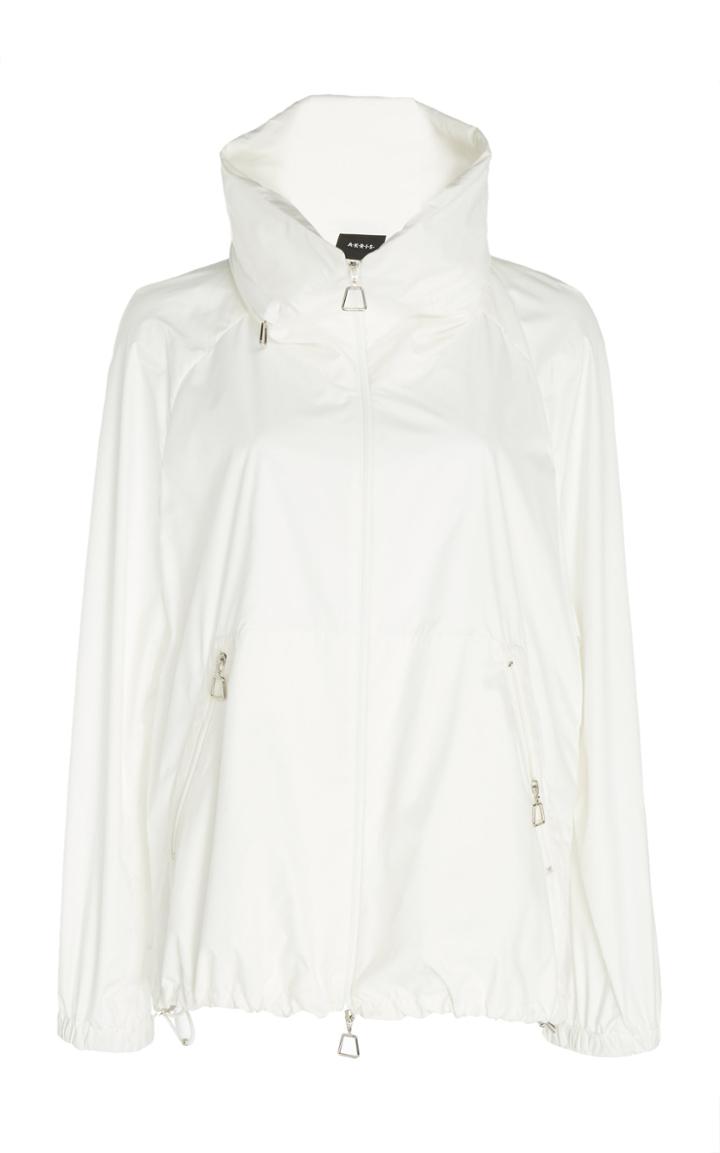 Akris Stand Up Collar Silk Jacket