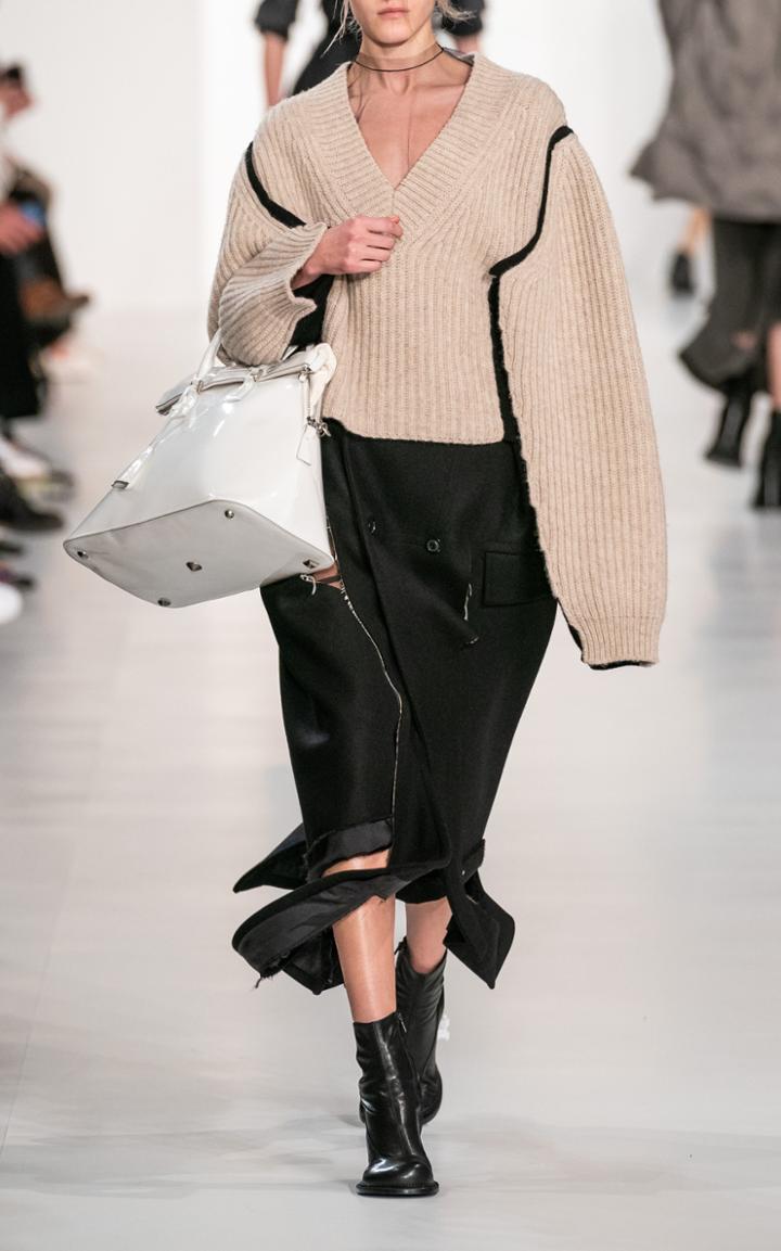 Maison Margiela Deconstructed Wool Skirt