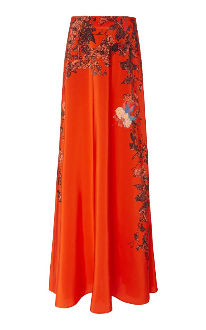 Etro Derbyshire Printed Silk Maxi Skirt