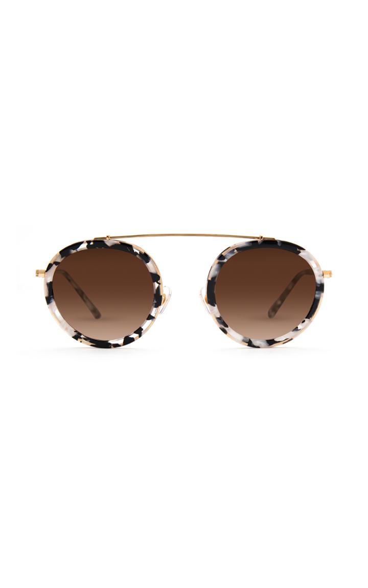 Krewe Conti Interstellar Acetate And Metal Sunglasses