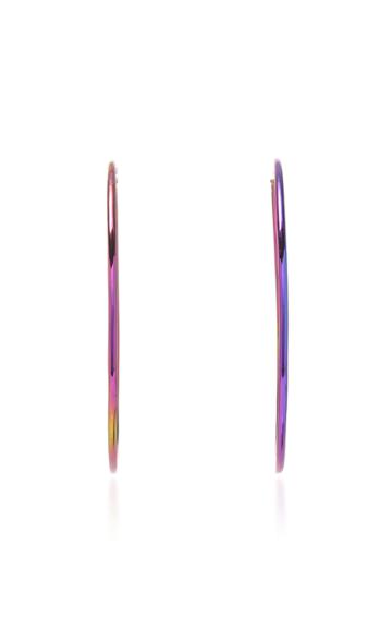 Lynn Ban Jewelry Large Spectrum Round Hoops
