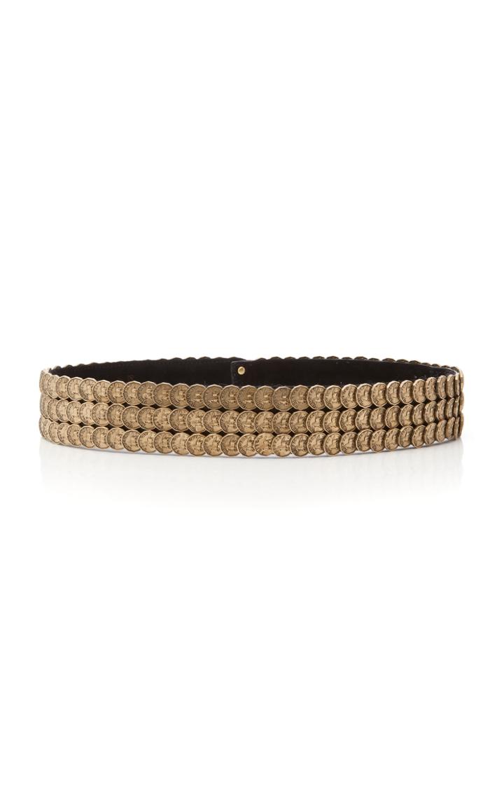 Gabriela Hearst Wide Coin-embellished Belt