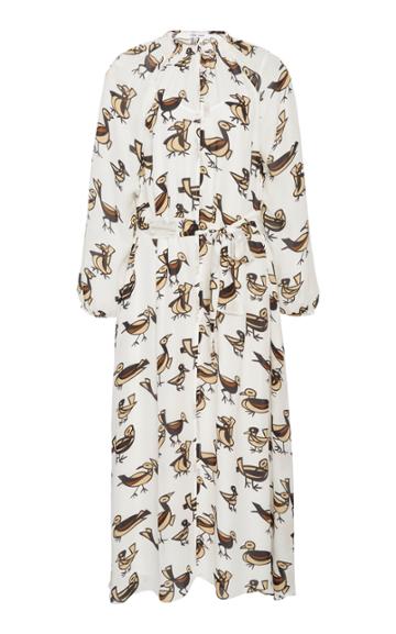 Samse Samse Kaia High Neck Silk Midi Dress