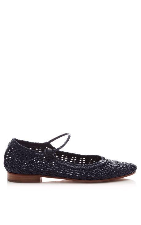 Pertini Woven Leather Flats