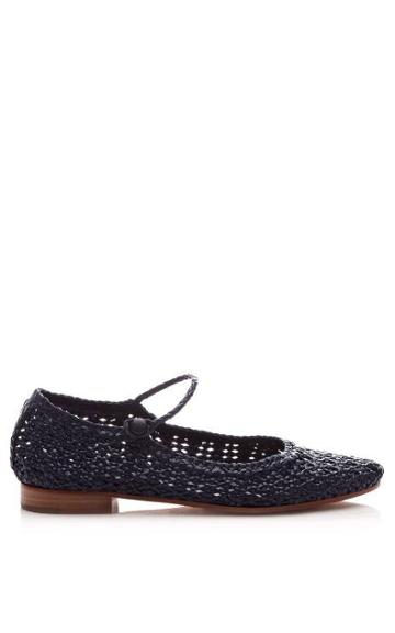 Pertini Woven Leather Flats