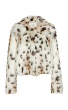 Marei 1998 Oleander Cropped Spotted Eco Fur Jacket