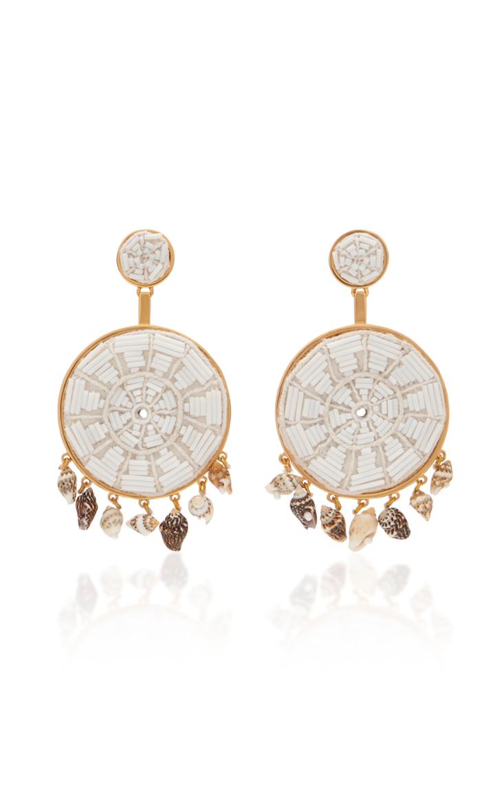 Mignonne Gavigan Rachel Beaded, Faux Shell And Cotton Earrings