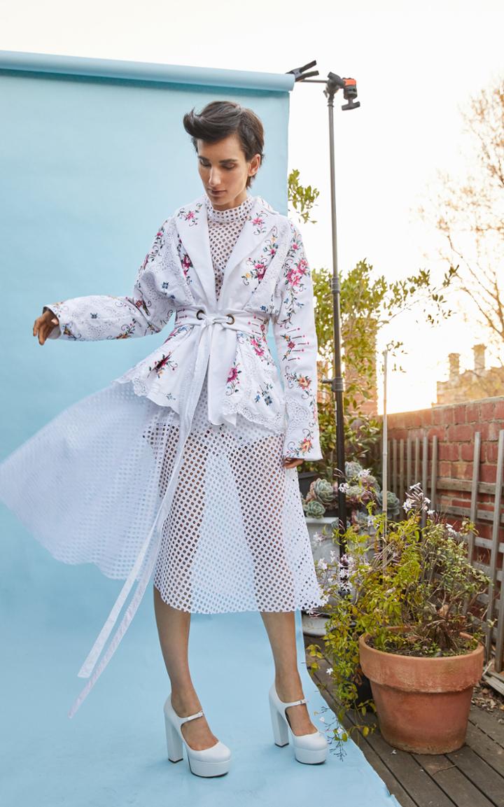 Moda Operandi Nevenka Power Of Presence Cross-stitch Jacket