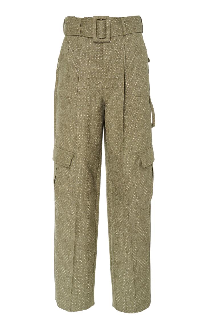Rosie Assoulin Belted Twill Cargo Pant