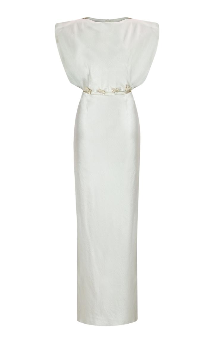 Moda Operandi Bevza Olga Embellished Satin Maxi Dress