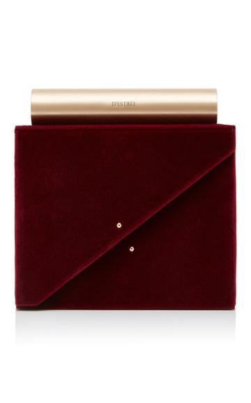 D'estree Alvar Velvet Shoulder Bag