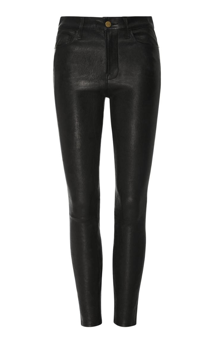 Frame Denim Le High Skinny Leather Pant