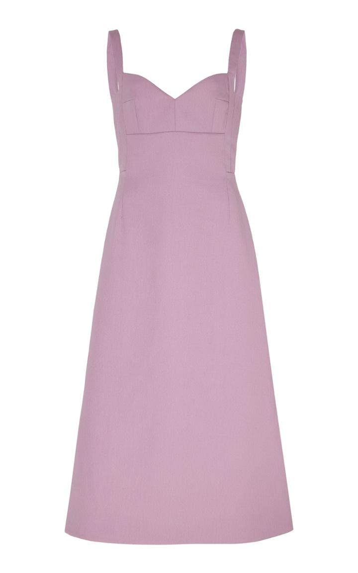 Emilia Wickstead Strap Crepe Dress