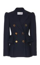 Moda Operandi Michael Kors Collection Peplum Stretch Wool Gabardine Blazer Size: 0