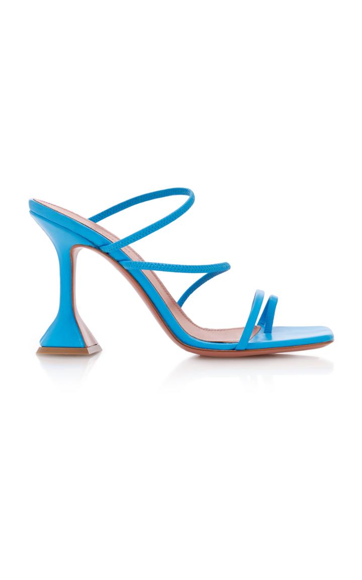 Amina Muaddi Naima Strappy Leather Sandals
