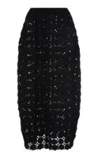 Jil Sander Fitted Crochet-knit Skirt