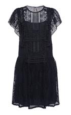 Moda Operandi Alberta Ferretti Embroidered Macrame Mini Dress