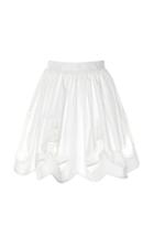 Moda Operandi Christopher Kane Embroidery Cotton Skirt Size: 38