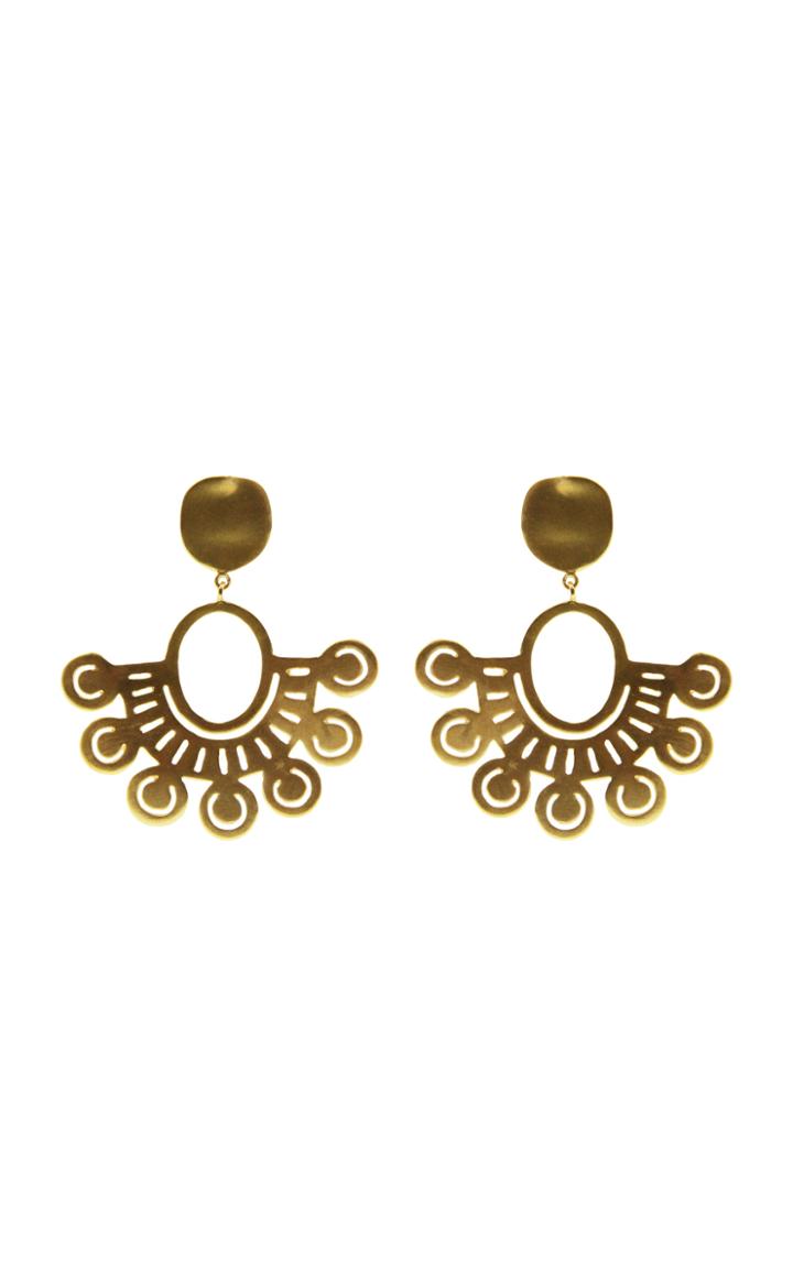 Moda Operandi Cano Cauca 24k Gold-plated Earrings