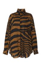Moda Operandi Tom Ford Oversized Zebra-printed Voile Shirt