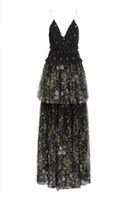Moda Operandi Amur Mariposa Floral-print Silk-blend Gown