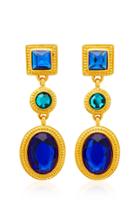 Ben-amun Gold-plated Crystal Earrings