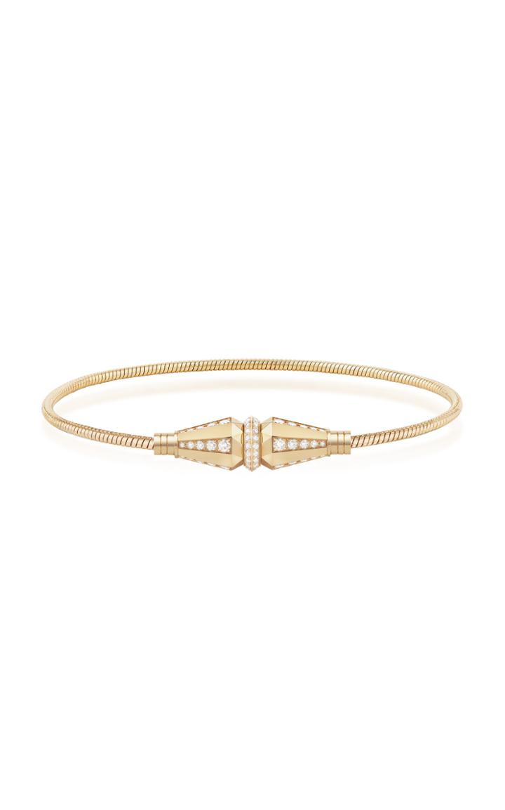 Boucheron Jack De Boucheron Single Wrap Bracelet With Diamonds