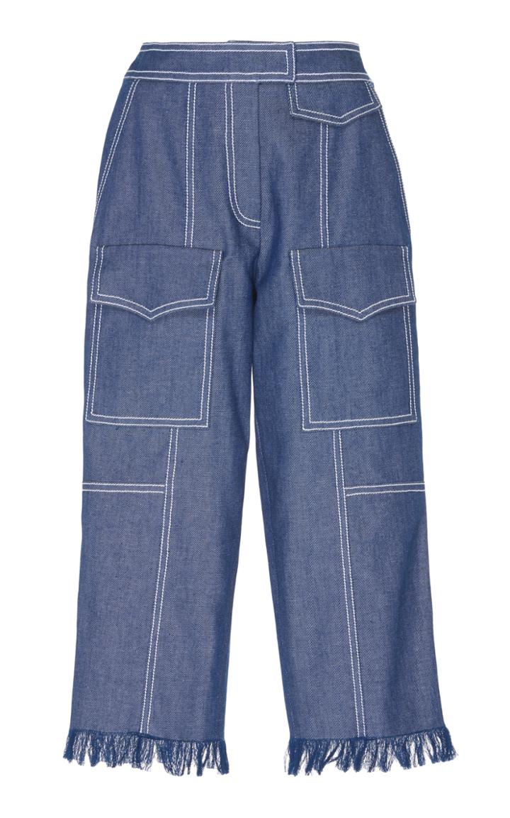Andrew Gn Crop Denim Pant