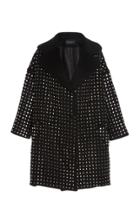 Nour Hammour Philippe Studded Wool-cashmere Coat