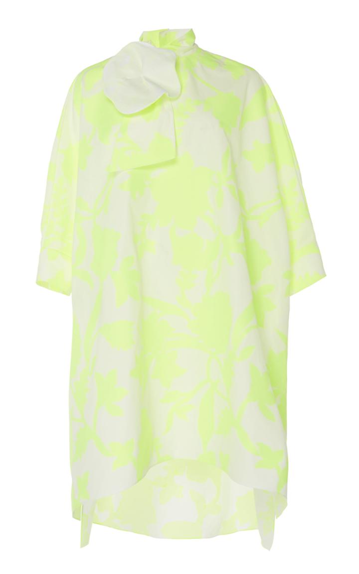 Delpozo Fil Coup T-dress With Detachable Flower