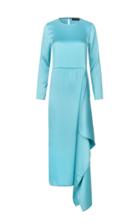 Stine Goya Hudson Asymmetric Satin Midi Dress