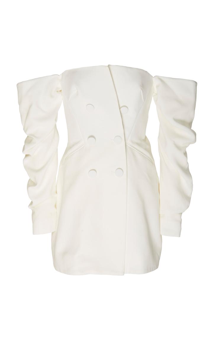 Acler Perkins Off-the-shoulder Crepe Mini Dress