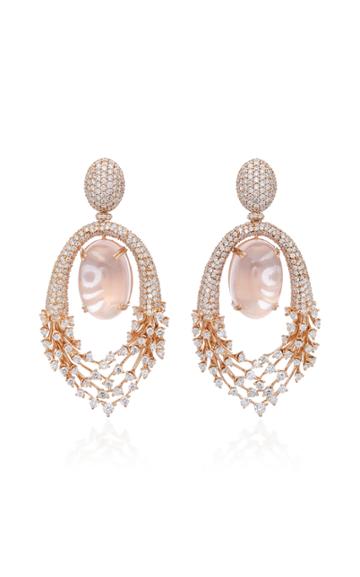 Hueb 18k Rose Gold Diamond Luminous Earrings