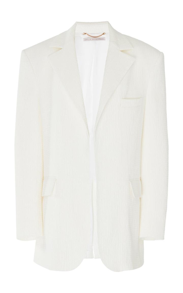 Emilia Wickstead Jack Tailored Cotton Blend Blazer