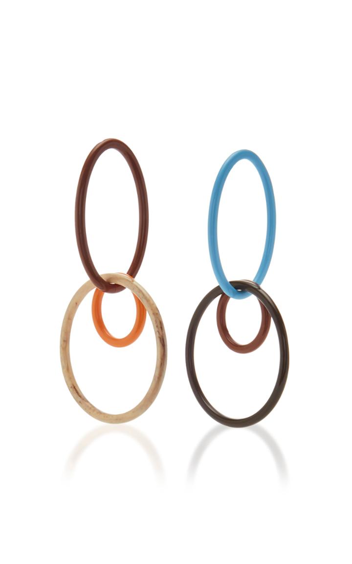 Cult Gaia Tria Acrylic Hoop Earrings