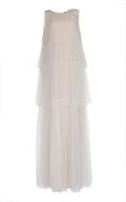Paule Ka Tiered Tulle Gown With Floral Detail