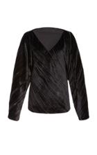 Rosetta Getty Velvet Bias Cut Top