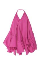 Jacquemus Rosa Asymmetric Wool Dress