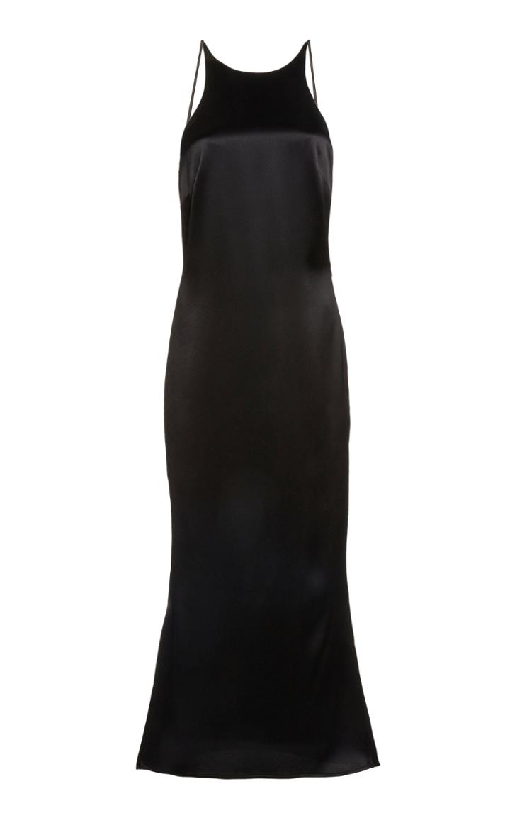 Deveaux Lola Satin Midi Dress