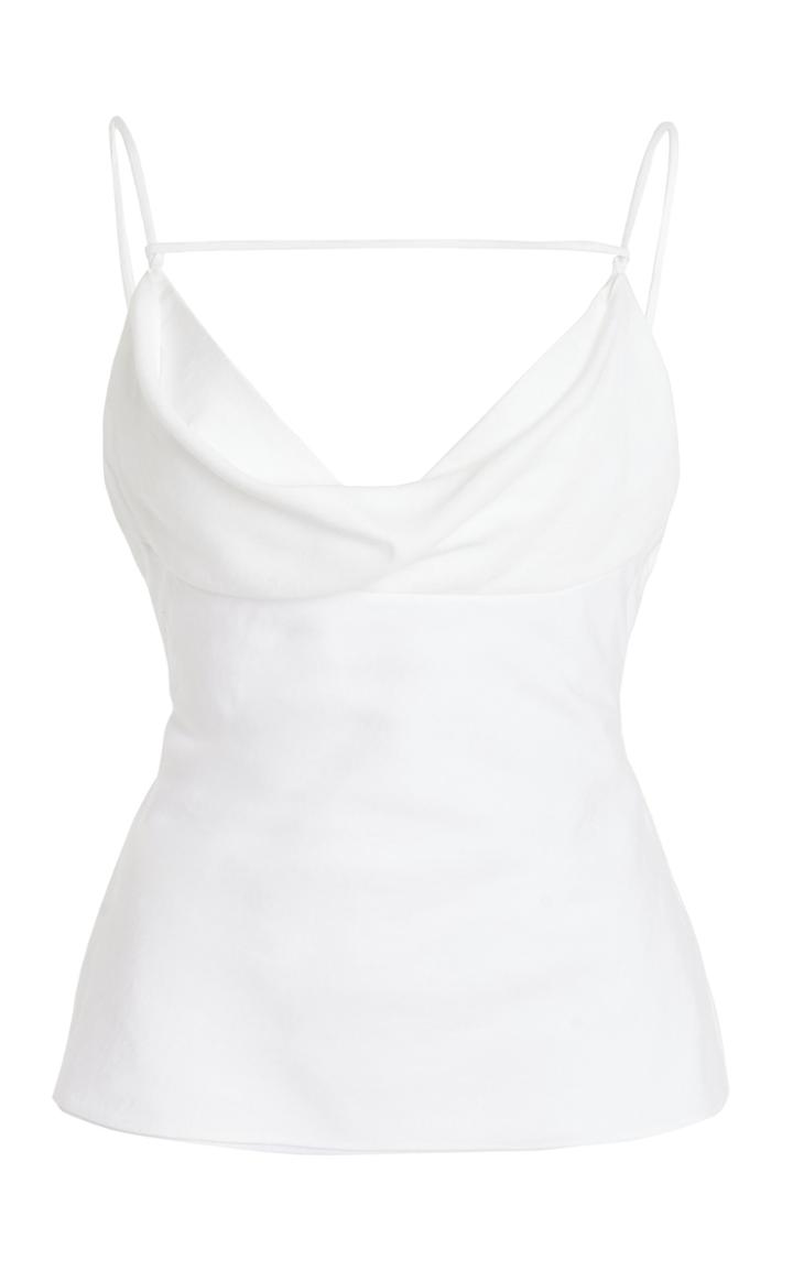 Jacquemus Adour Draped Crepe Top
