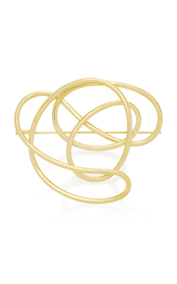 Joanna Laura Constantine Gold-plated Knot Brooch
